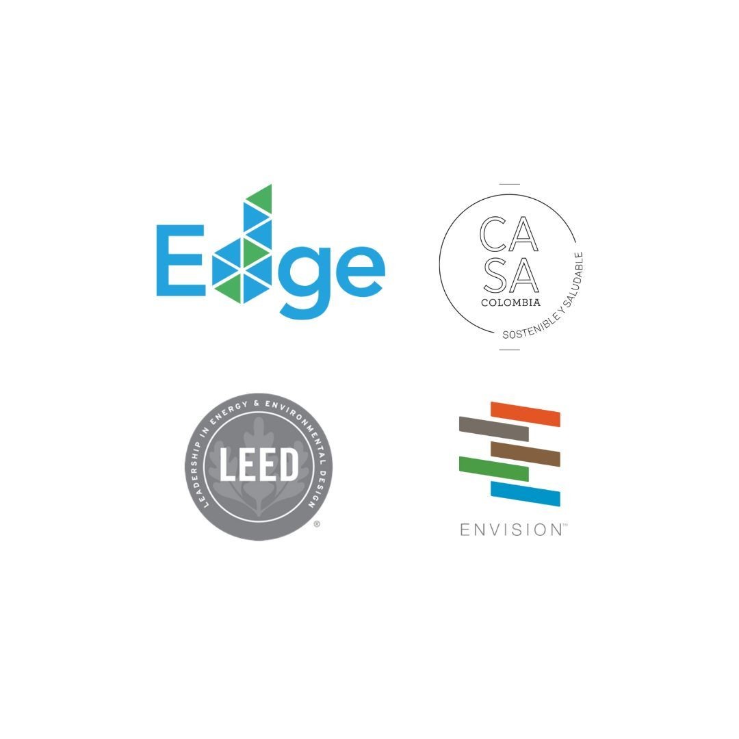 Certificación LEED, Certificación EDGE, Certificación CASA, ENVISION